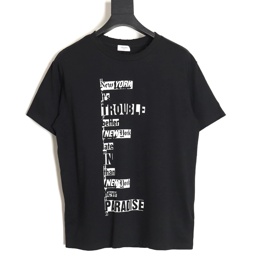 Celine 24SS DASHSNOW show limited edition short-sleeved T-shirt,All order with free shipping Celine