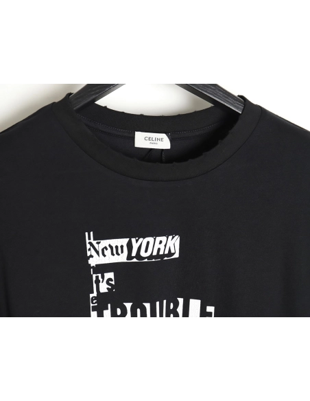 Celine 24SS DASHSNOW show limited edition short-sleeved T-shirt,All order with free shipping Celine