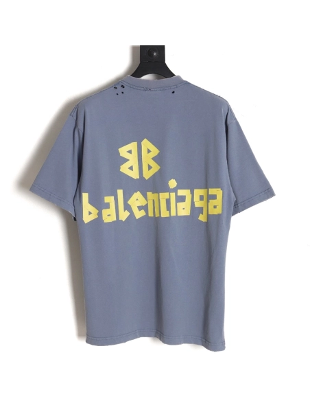Balenciaga 24SS Masking Tape Short Sleeve T-Shirt,All order with free shipping Balenciaga