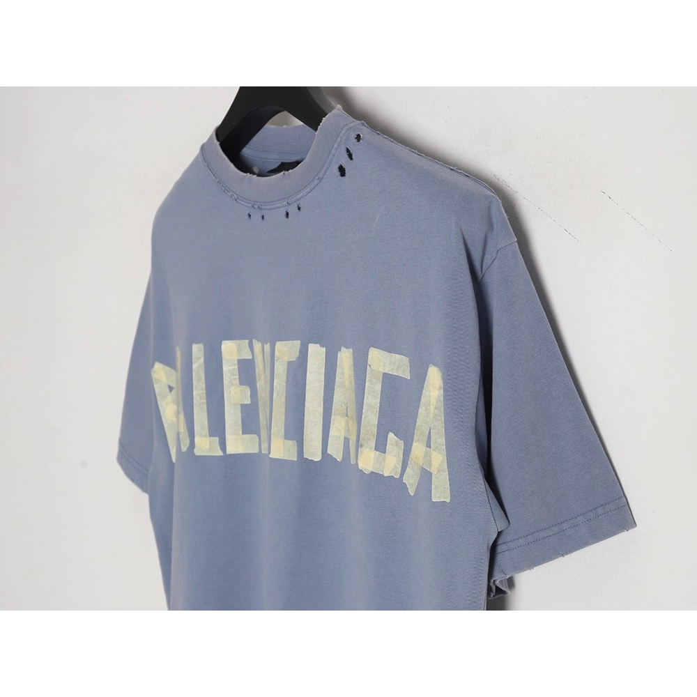 Balenciaga 24SS Masking Tape Short Sleeve T-Shirt,All order with free shipping Balenciaga