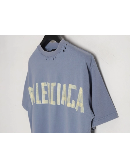 Balenciaga 24SS Masking Tape Short Sleeve T-Shirt,All order with free shipping Balenciaga