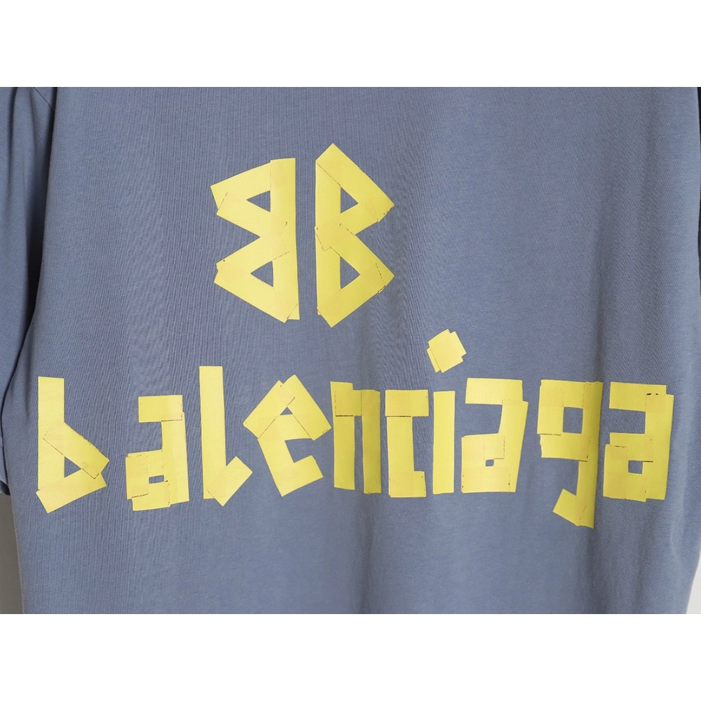 Balenciaga 24SS Masking Tape Short Sleeve T-Shirt,All order with free shipping Balenciaga