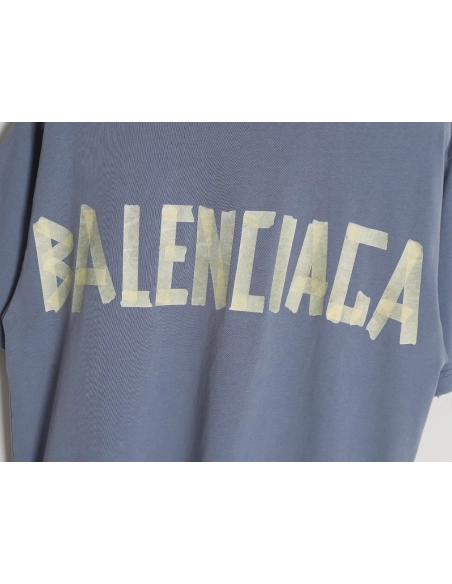Balenciaga 24SS Masking Tape Short Sleeve T-Shirt,All order with free shipping Balenciaga