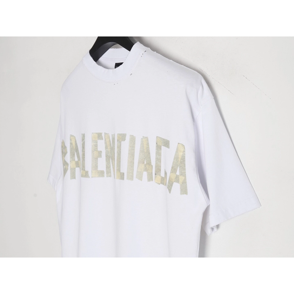 Balenciaga 24SS Masking Tape Short Sleeve T-Shirt,All order with free shipping Balenciaga