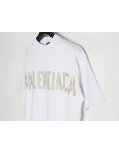 Balenciaga 24SS Masking Tape Short Sleeve T-Shirt,All order with free shipping Balenciaga