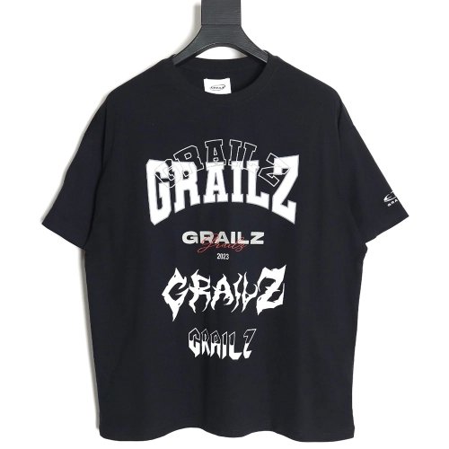 Grailz 24SS Sanskrit printed short-sleeved T-shirt,All order with free shipping Grailz