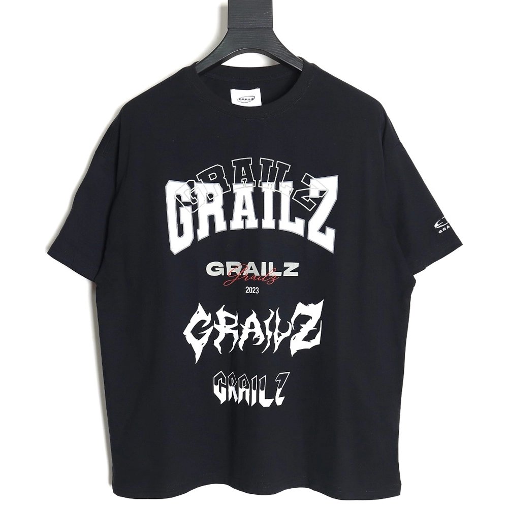 Grailz 24SS Sanskrit printed short-sleeved T-shirt,All order with free shipping Grailz
