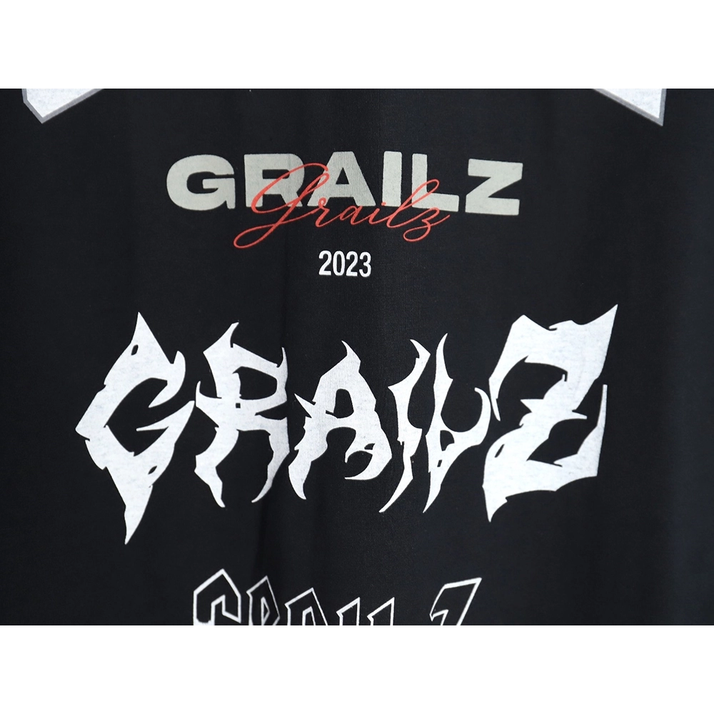Grailz 24SS Sanskrit printed short-sleeved T-shirt,All order with free shipping Grailz