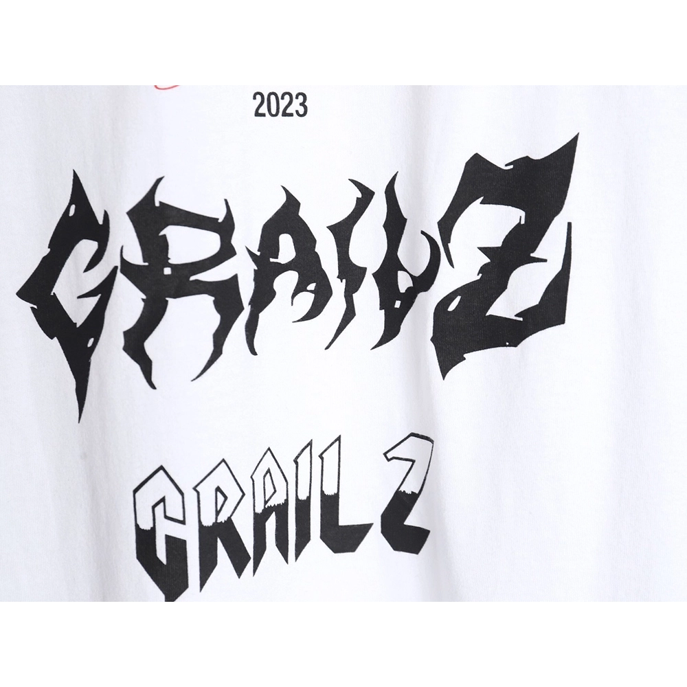 Grailz 24SS Sanskrit printed short-sleeved T-shirt,All order with free shipping Grailz