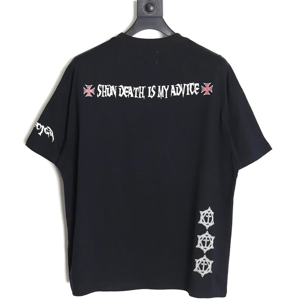 Grailz 24SS Thorns Print Short Sleeve T-Shirt,All order with free shipping Grailz