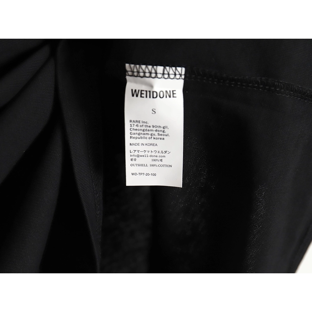 We11done three stripes short sleeve t-shirt,All order with free shipping We11done