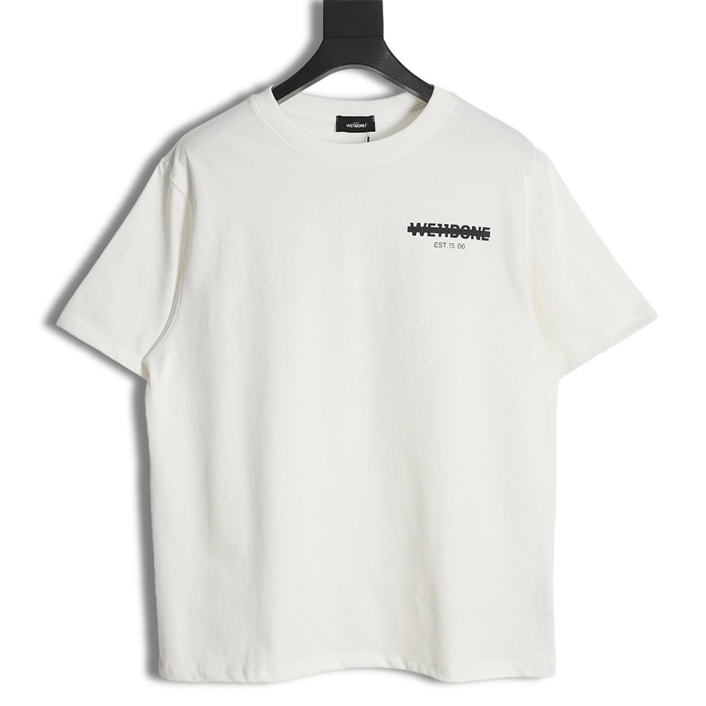 WE11 DONE Seal Letter Print Short Sleeve T-Shirt,All order with free shipping We11done