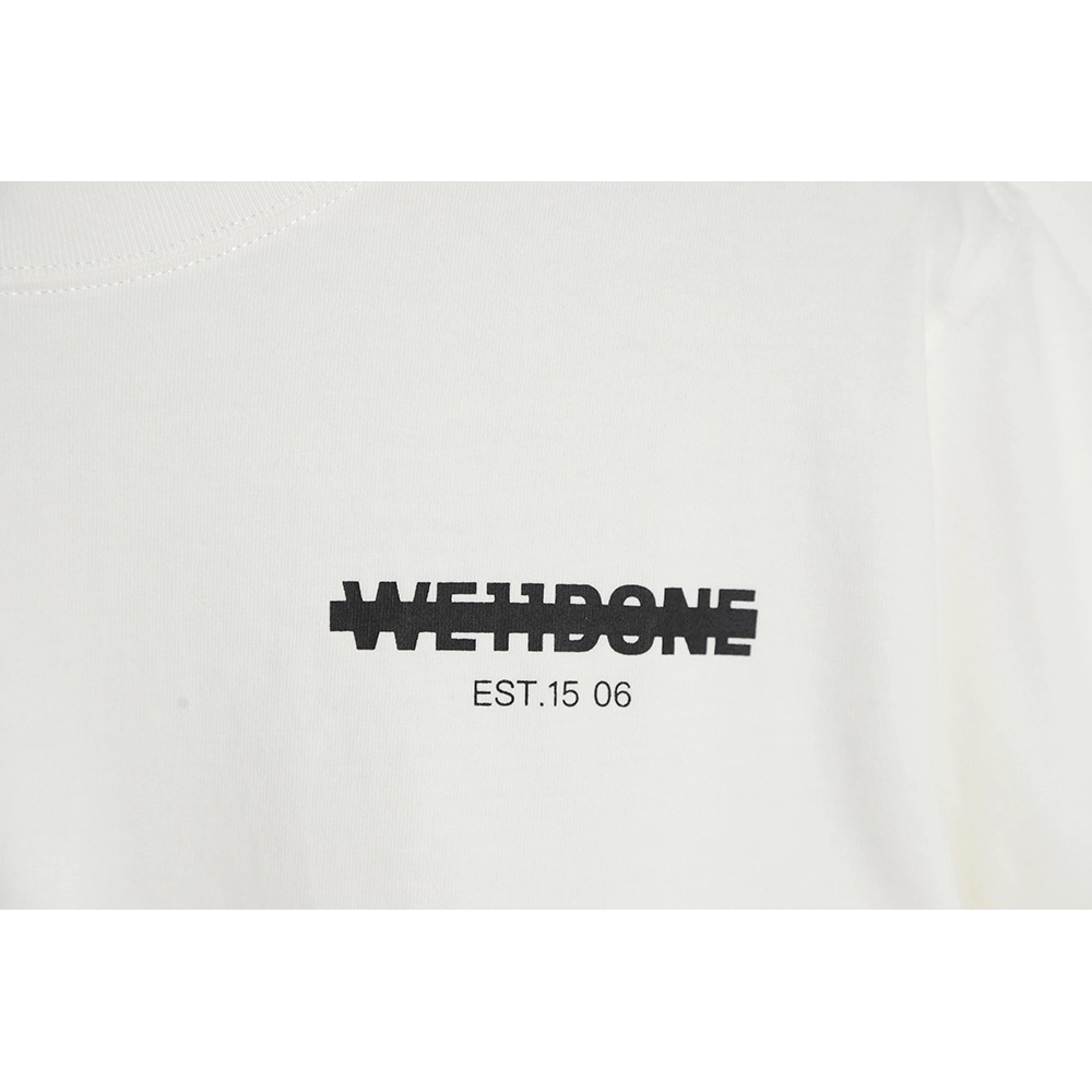 WE11 DONE Seal Letter Print Short Sleeve T-Shirt,All order with free shipping We11done