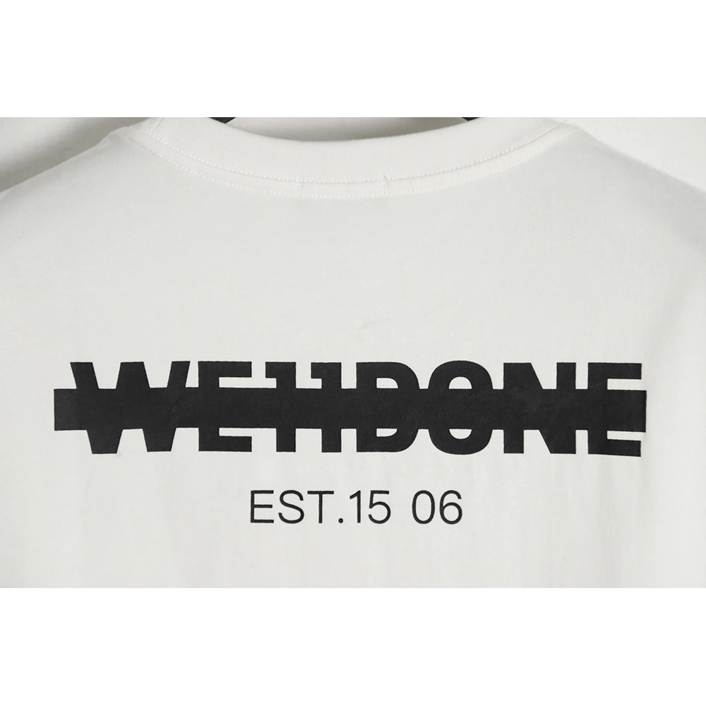 WE11 DONE Seal Letter Print Short Sleeve T-Shirt,All order with free shipping We11done