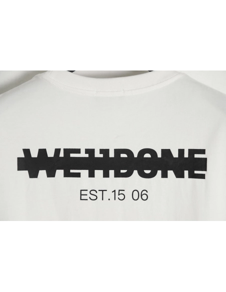 WE11 DONE Seal Letter Print Short Sleeve T-Shirt,All order with free shipping We11done