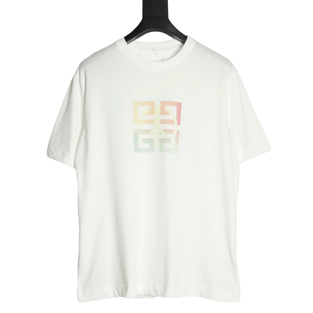 Givenchy 22ss anti-war logo gradient letter short-sleeved T-shirt,All order with free shipping Givenchy