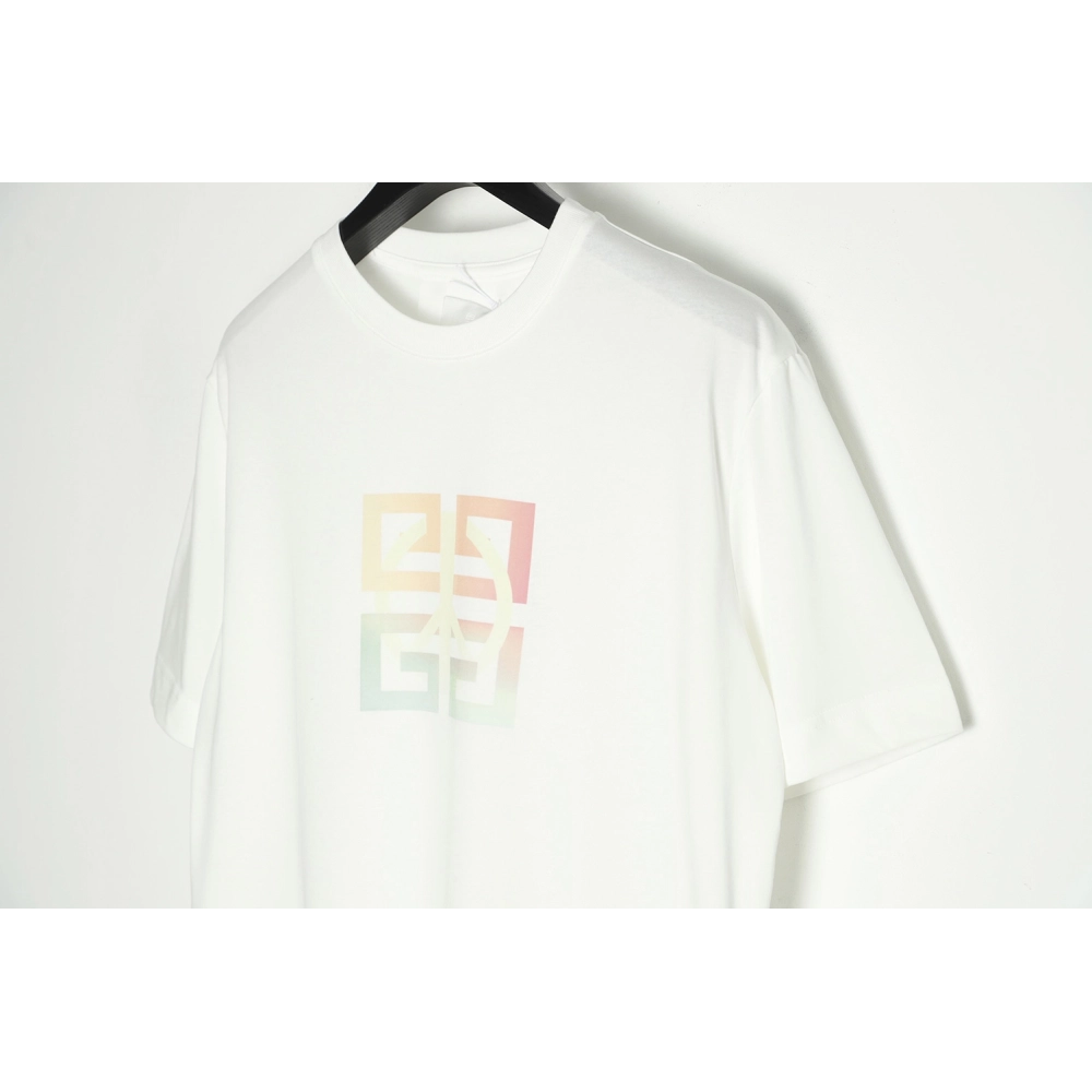 Givenchy 22ss anti-war logo gradient letter short-sleeved T-shirt,All order with free shipping Givenchy