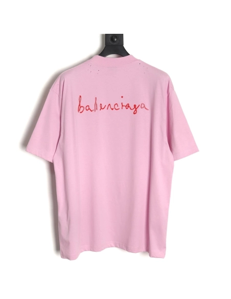 Balenciaga solid color heart short-sleeved T-shirt,All order with free shipping Balenciaga