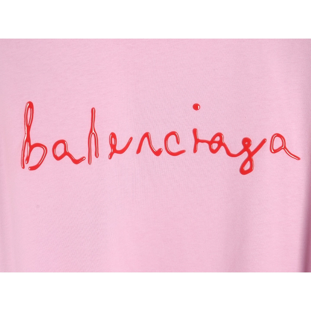 Balenciaga solid color heart short-sleeved T-shirt,All order with free shipping Balenciaga