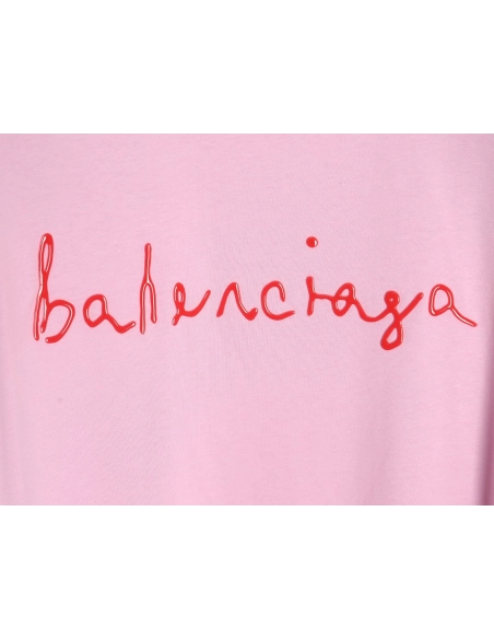 Balenciaga solid color heart short-sleeved T-shirt,All order with free shipping Balenciaga
