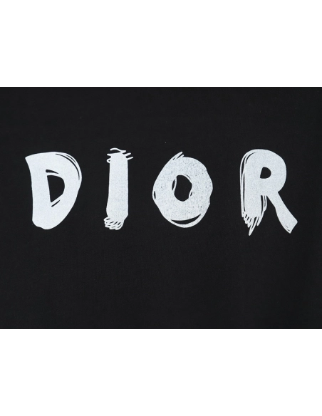 Dior Dragon Print Lettering Short Sleeve T-Shirt TSK1,All order with free shipping Dior