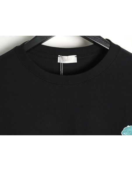Dior Dragon Print Lettering Short Sleeve T-Shirt TSK1,All order with free shipping Dior