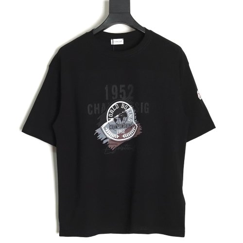 Moncler printed short-sleeved T-shirt,All order with free shipping Moncler