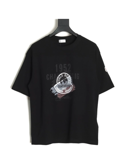 Moncler printed short-sleeved T-shirt,All order with free shipping Moncler