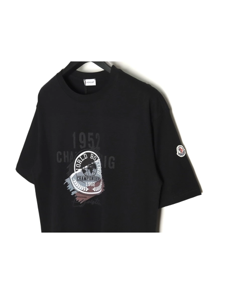 Moncler printed short-sleeved T-shirt,All order with free shipping Moncler
