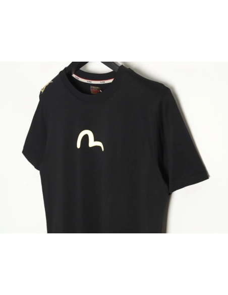 Evisu Carp Seagull Brush Large M Digital Print Short Sleeve T-shirt,All order with free shipping Evisu