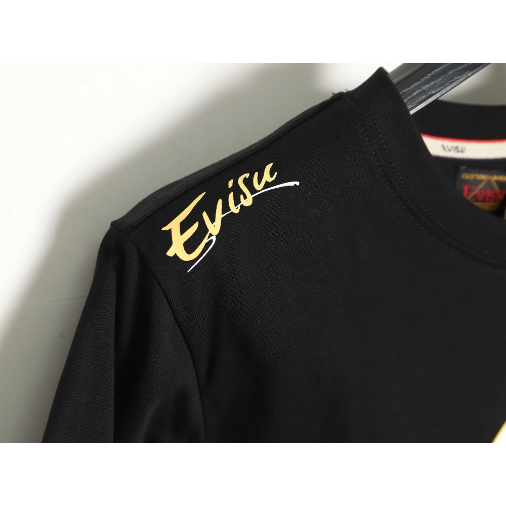 Evisu Carp Seagull Brush Large M Digital Print Short Sleeve T-shirt,All order with free shipping Evisu
