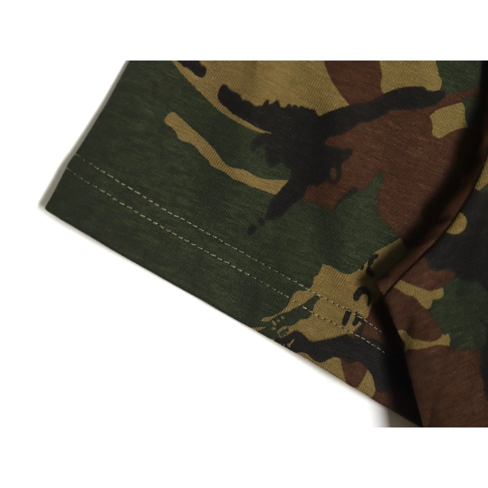 Evisu palace camouflage heart letter short-sleeved T-shirt,All order with free shipping Evisu