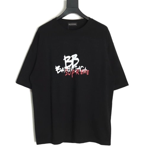 Balenciaga Script Crew Neck T-shirt TSK1,All order with free shipping Balenciaga