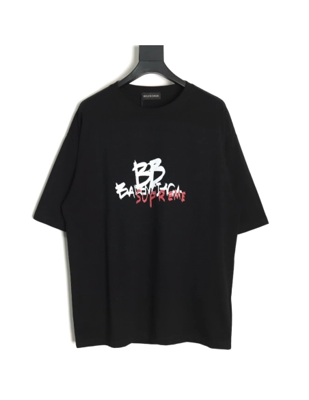 Balenciaga Script Crew Neck T-shirt TSK1,All order with free shipping Balenciaga