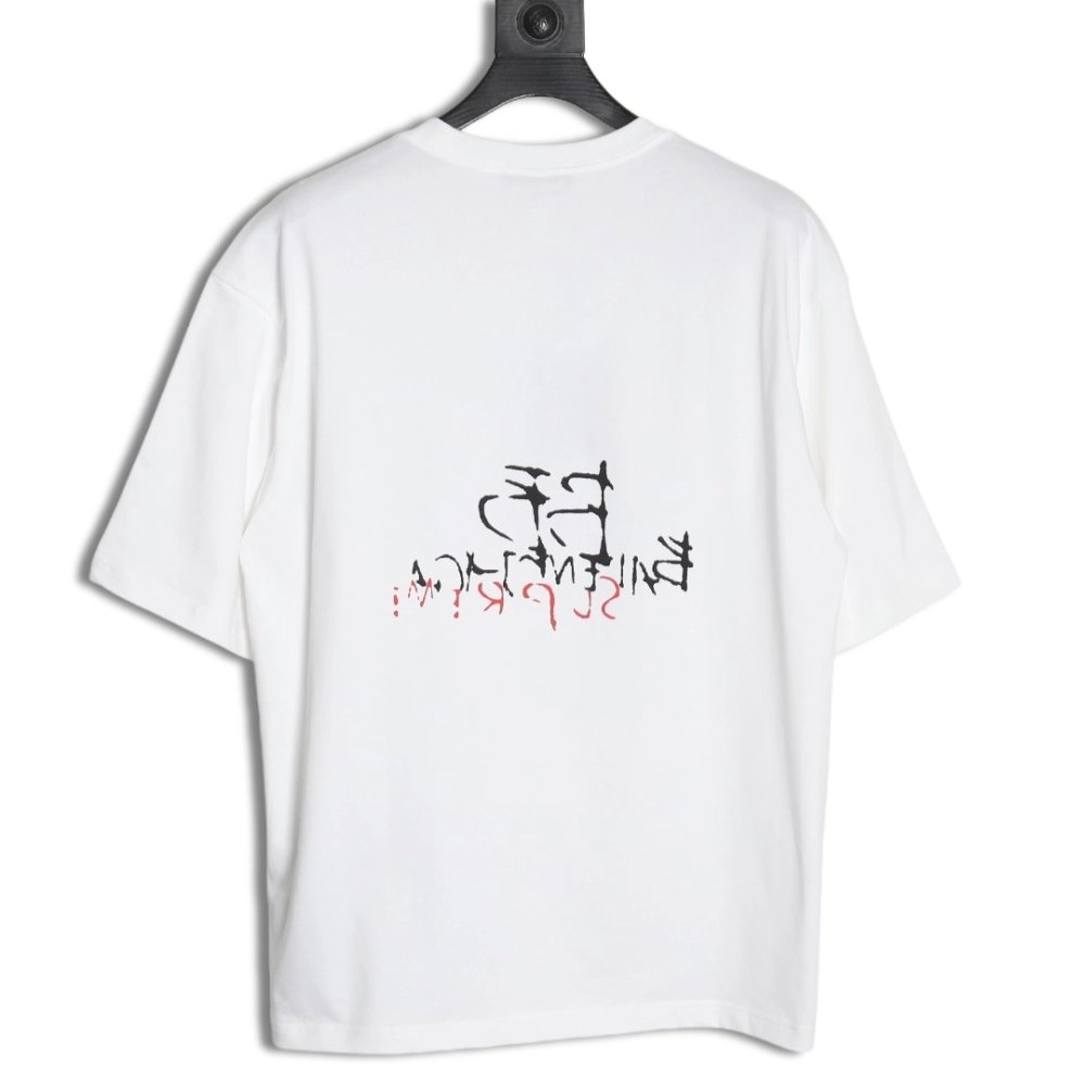 Balenciaga Script Crew Neck T-shirt,All order with free shipping Balenciaga