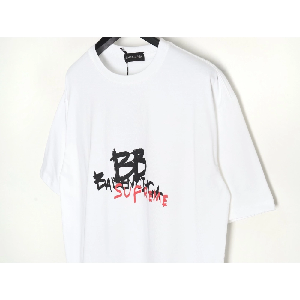 Balenciaga Script Crew Neck T-shirt,All order with free shipping Balenciaga