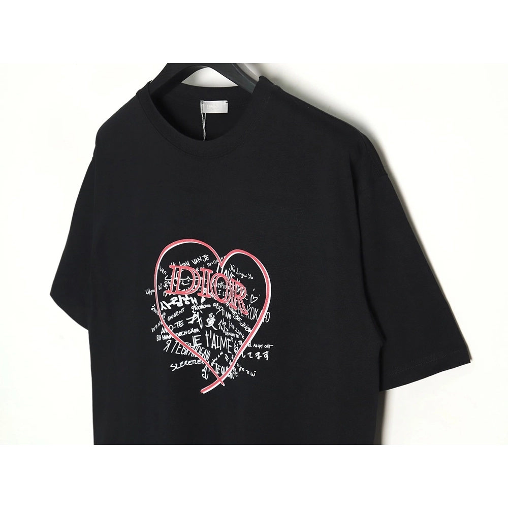 Dior Love Couple Round Neck Short Sleeve T-Shirt TSK1,All order with free shipping Dior