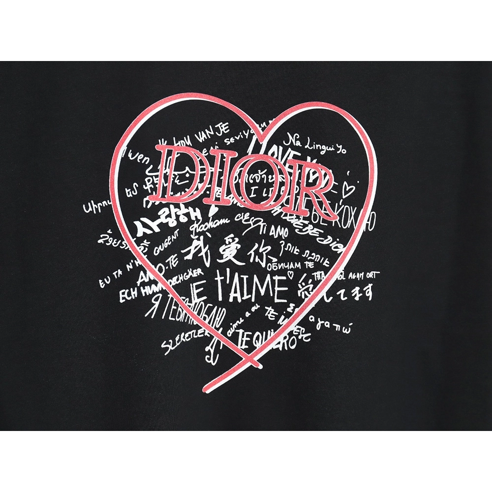 Dior Love Couple Round Neck Short Sleeve T-Shirt TSK1,All order with free shipping Dior