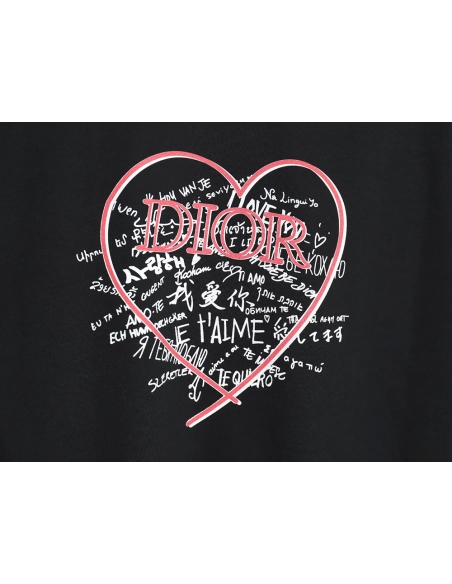 Dior Love Couple Round Neck Short Sleeve T-Shirt TSK1,All order with free shipping Dior