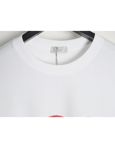 Dior Love Couple Round Neck Short Sleeve T-Shirt,All order with free shipping Dior