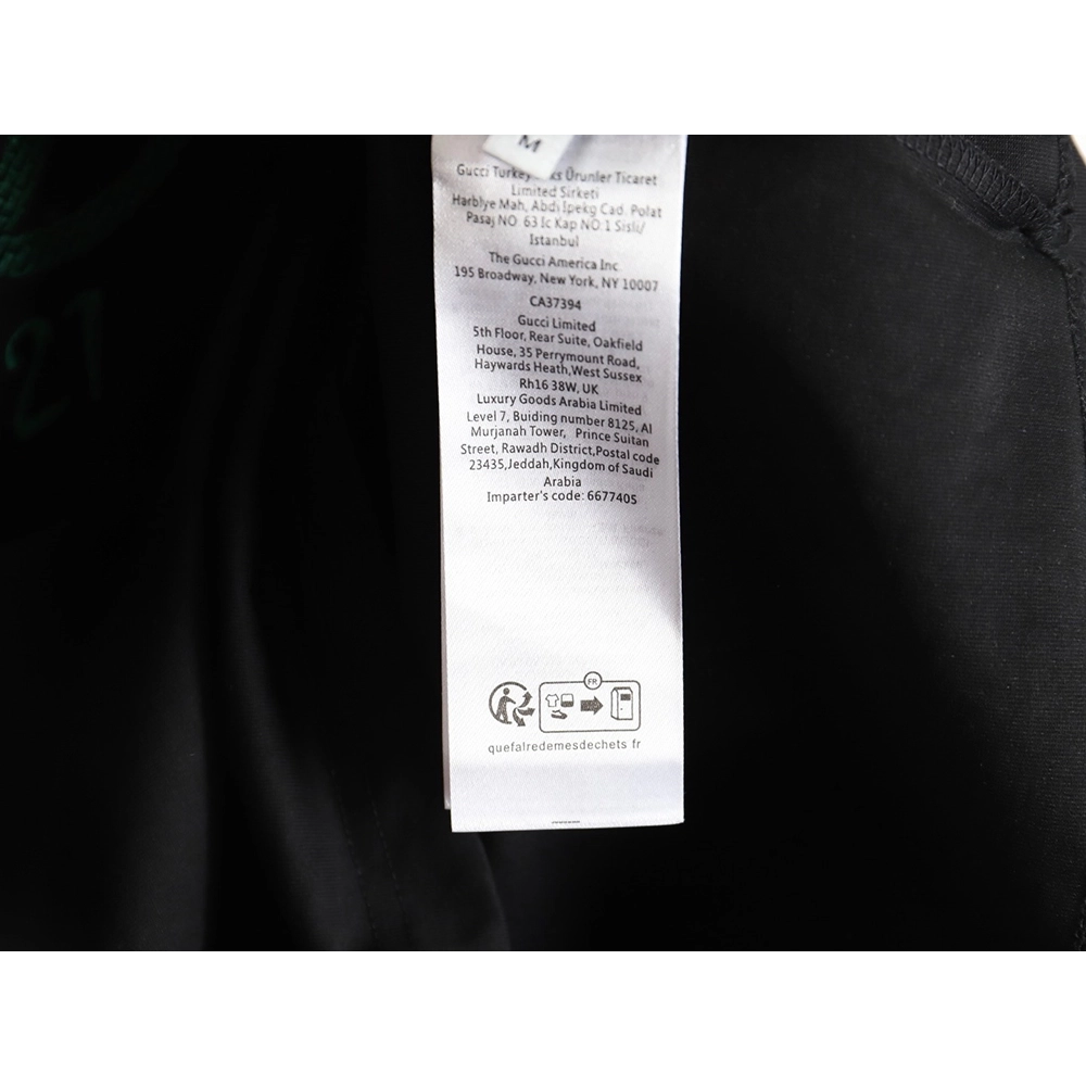 Reps Gucci colorblock double G embroidered logo short-sleeved T-shirt TSK1,All order with free shipping Reps Gucci