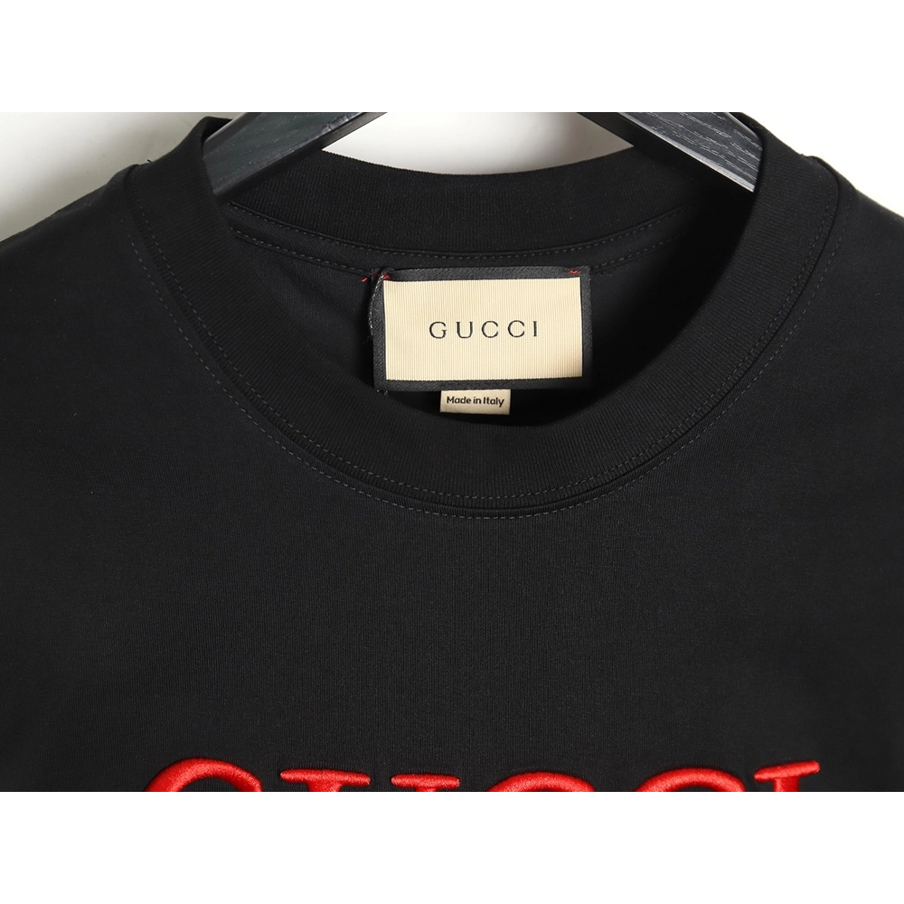 Reps Gucci colorblock double G embroidered logo short-sleeved T-shirt TSK1,All order with free shipping Reps Gucci