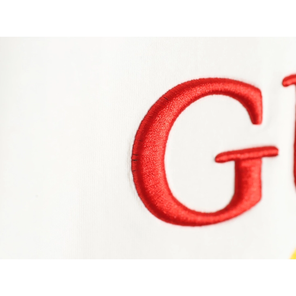 Reps Gucci colorblock double G embroidered logo short-sleeved T-shirt,All order with free shipping Reps Gucci