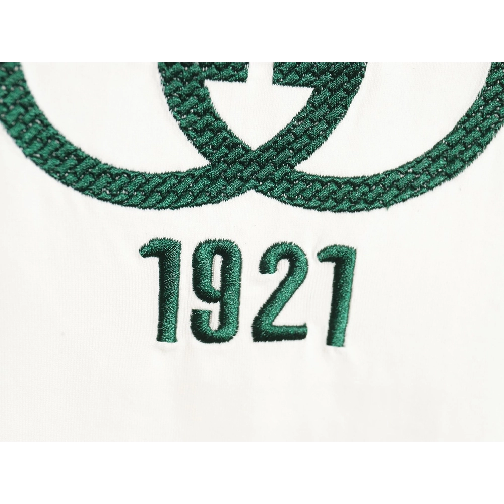 Reps Gucci colorblock double G embroidered logo short-sleeved T-shirt,All order with free shipping Reps Gucci