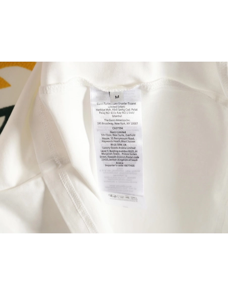 Reps Gucci colorblock double G embroidered logo short-sleeved T-shirt,All order with free shipping Reps Gucci