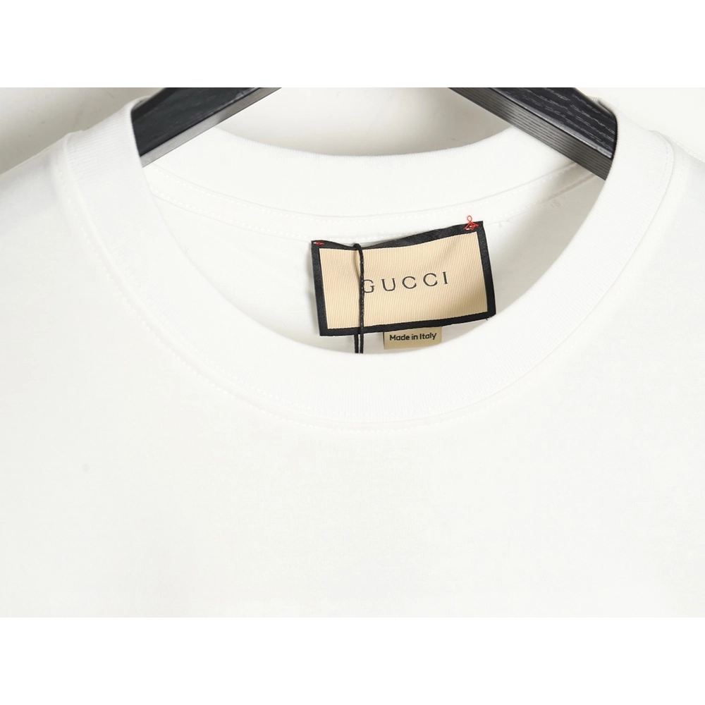 Reps Gucci colorblock double G embroidered logo short-sleeved T-shirt,All order with free shipping Reps Gucci