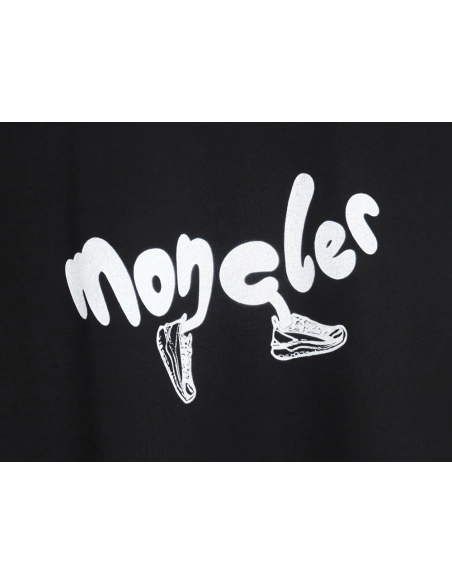 Moncler fun letter sneakers logo print casual short-sleeved T-shirt,All order with free shipping Moncler