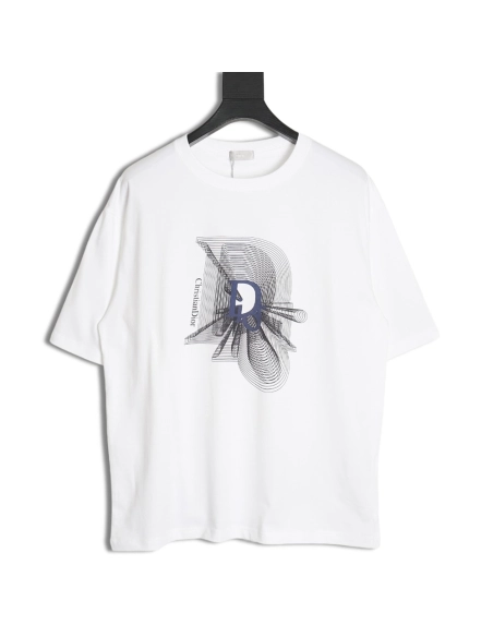 DIOR 24SS logo print couple short-sleeved T-shirt,All order with free shipping Dior