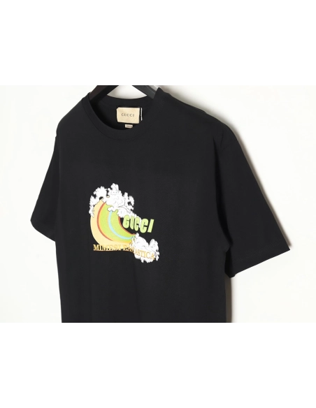 Reps Gucci Limited Edition Rainbow Wave Digital Direct Printing Short Sleeve T-shirt TSK1,All order with free shipping Reps Gucc