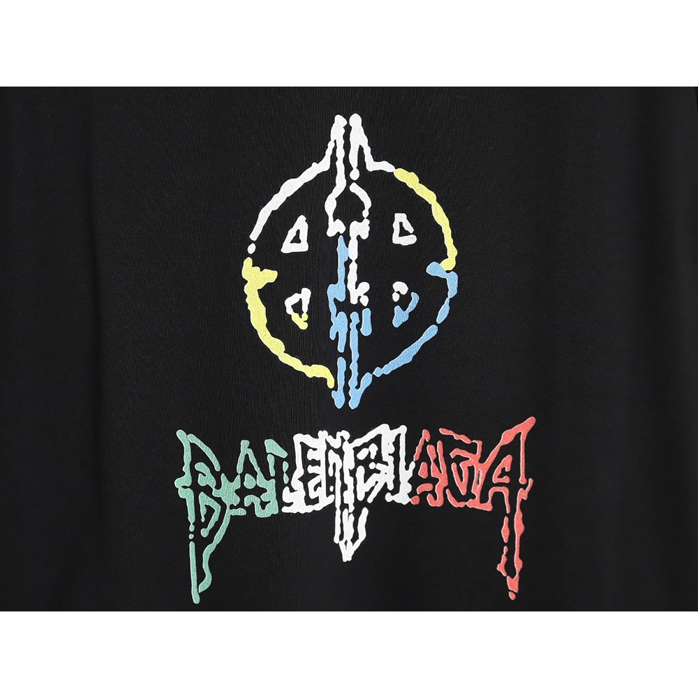 Balenciaga 24ss new color label round neck short sleeve T-shirt TSK1,All order with free shipping Balenciaga